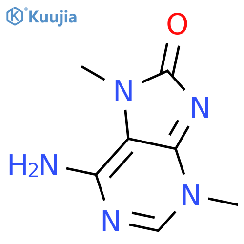 8H-Purin-8-one, 6-amino-3,7-dihydro-3,7-dimethyl- structure