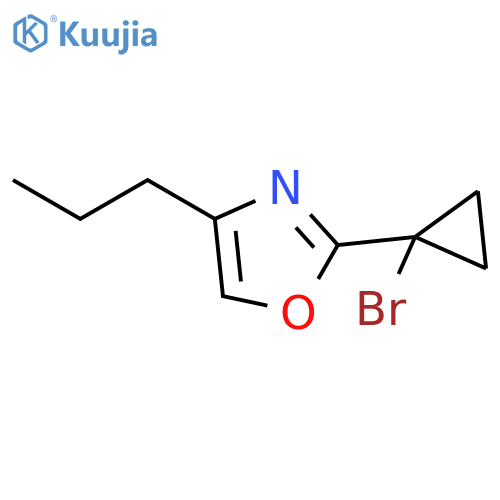 Oxazole, 2-(1-bromocyclopropyl)-4-propyl- structure
