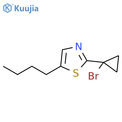 Thiazole, 2-(1-bromocyclopropyl)-5-butyl- structure