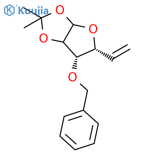 a-D-xylo-Hex-5-enofuranose,5,6-dideoxy-1,2-O-(1-methylethylidene)-3-O-(phenylmethyl)- structure