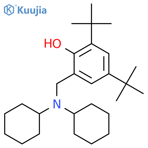 Phenol, 2-[(dicyclohexylamino)methyl]-4,6-bis(1,1-dimethylethyl)- structure