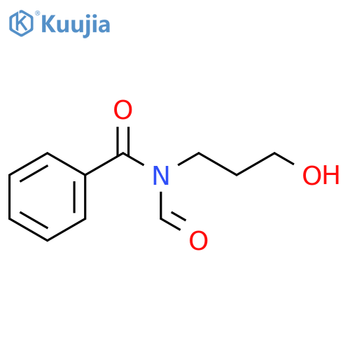 Benzamide, N-formyl-N-(3-hydroxypropyl)- structure