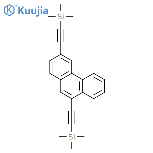 Silane, (3,9-phenanthrenediyldi-2,1-ethynediyl)bis[trimethyl- structure