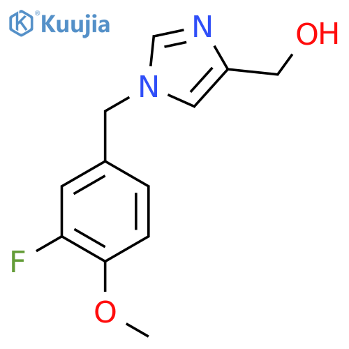 (1-(3-fluoro-4-methoxybenzyl)-1H-imidazol-4-yl)methanol structure