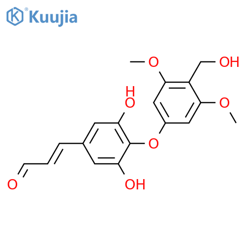 8,9-Dinor-4,4'-oxylign-7'-ene-7,9'-dioic acid; (E)-form, 9'-Aldehyde, 7-alcohol, 2,6-dimethoxy, 3',5'-dihydroxy structure