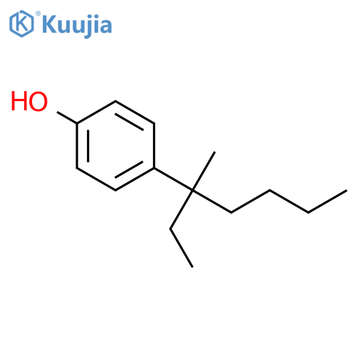 Phenol, 4-(1-ethyl-1-methylpentyl)- structure