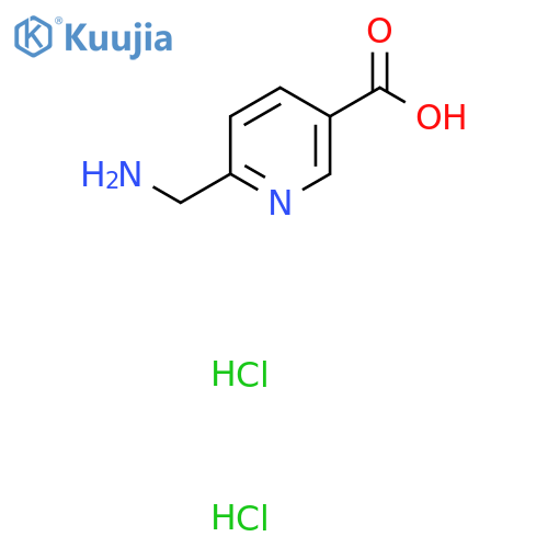 6-(Aminomethyl)nicotinic acid dihydrochloride structure