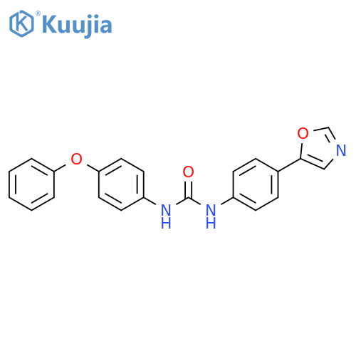 Urea, N-[4-(5-oxazolyl)phenyl]-N'-(4-phenoxyphenyl)- structure