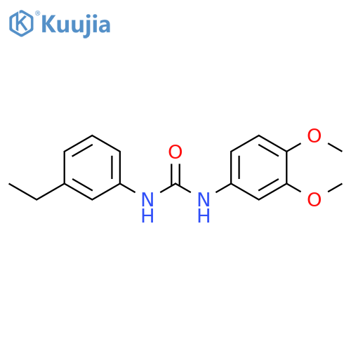 Urea, N-(3,4-dimethoxyphenyl)-N'-(3-ethylphenyl)- structure