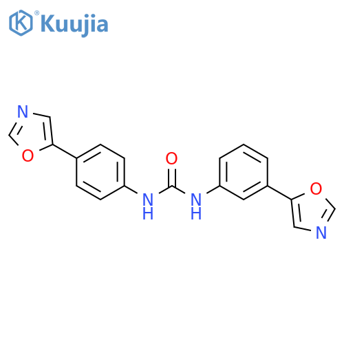 Urea, N-[3-(5-oxazolyl)phenyl]-N'-[4-(5-oxazolyl)phenyl]- structure