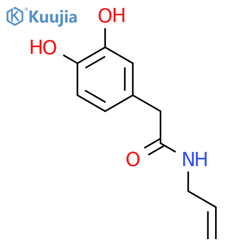 2-(3,4-dihydroxyphenyl)-N-(prop-2-en-1-yl)acetamide structure