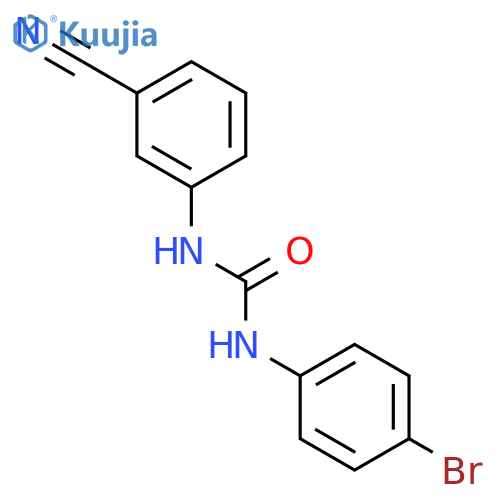 Urea, N-(4-bromophenyl)-N'-(3-cyanophenyl)- structure