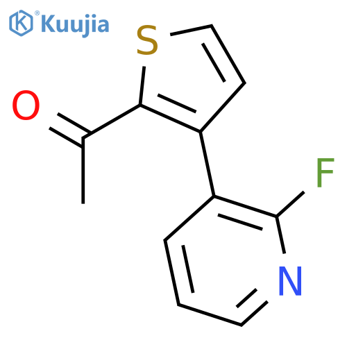 Ethanone, 1-[3-(2-fluoro-3-pyridinyl)-2-thienyl]- structure
