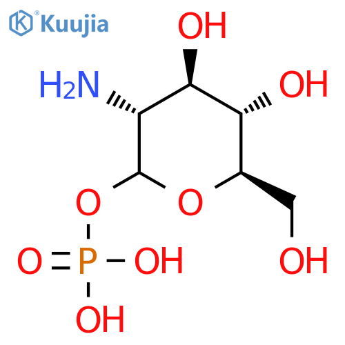 D-Glucopyranose,2-amino-2-deoxy-, 1-(dihydrogen phosphate) structure