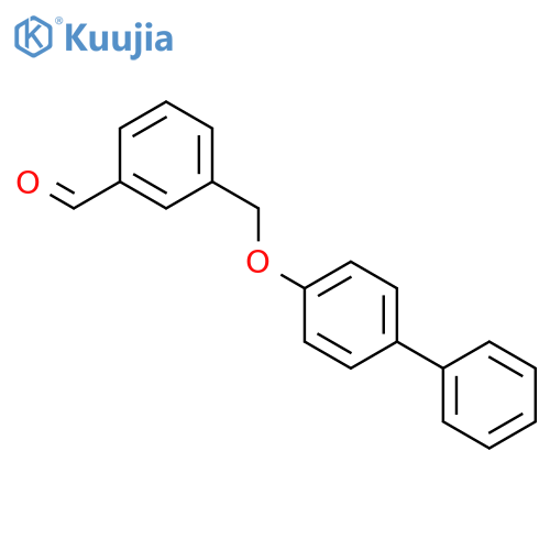 Benzaldehyde, 3-[([1,1'-biphenyl]-4-yloxy)methyl]- structure