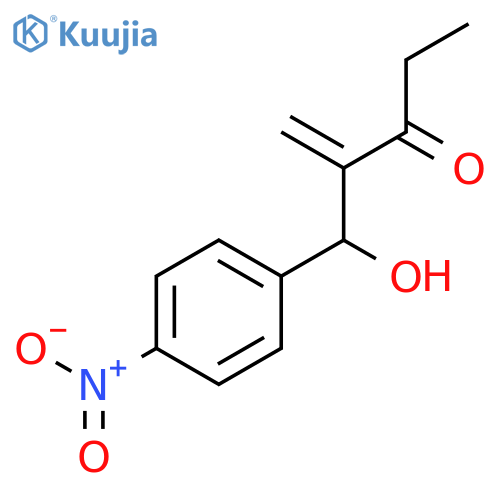 1-Penten-3-one, 2-[hydroxy(4-nitrophenyl)methyl]- structure