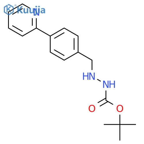 1-Boc-2-4-(2-pyridinyl)benzylidenehydrazine structure