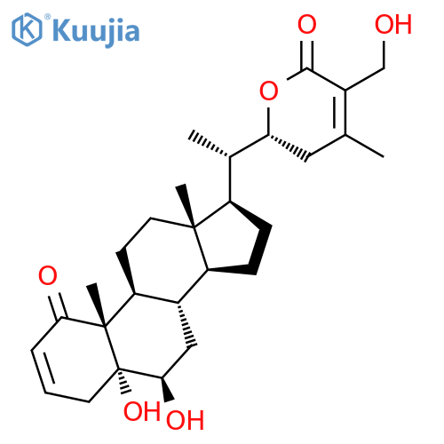 (5alpha,6beta,22R)-5,6,27-trihydroxy-22,26-epoxyergosta-2,24-diene-1,26-dione structure