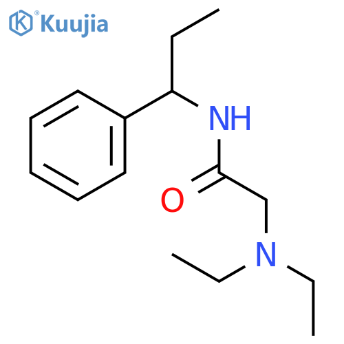 Acetamide,2-(diethylamino)-N-(1-phenylpropyl)- structure