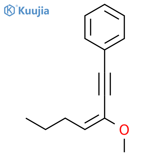 Benzene, (3-methoxy-3-hepten-1-ynyl)- structure