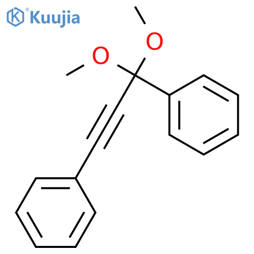 Benzene, 1,1'-(3,3-dimethoxy-1-propyne-1,3-diyl)bis- structure