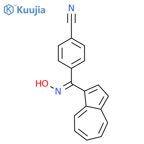 Benzonitrile, 4-[1-azulenyl(hydroxyimino)methyl]- structure
