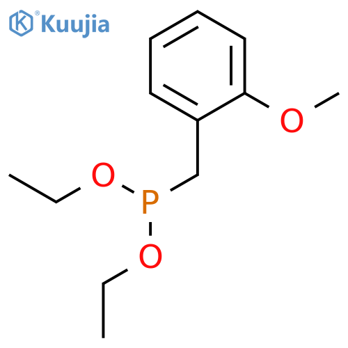 Phosphonous acid, [(2-methoxyphenyl)methyl]-, diethyl ester structure