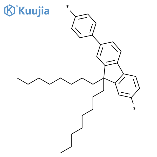 Poly[(9,9-dioctyl-9H-fluorene-2,7-diyl)-1,4-phenylene] structure