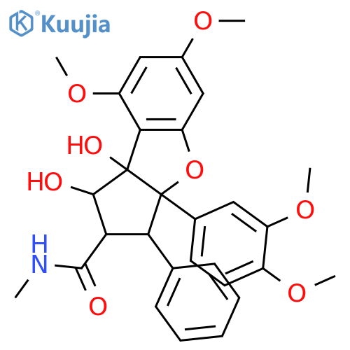 Rocagloic acid; 3'-Methoxy, methylamide structure