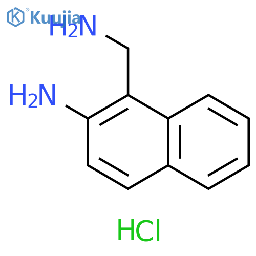 1-(aminomethyl)naphthalen-2-amine dihydrochloride structure