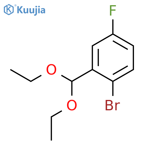 Benzene, 1-bromo-2-(diethoxymethyl)-4-fluoro- structure