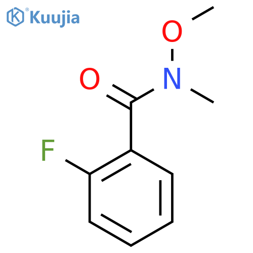 2-Fluoro-N-methoxy-N-methylbenzamide structure