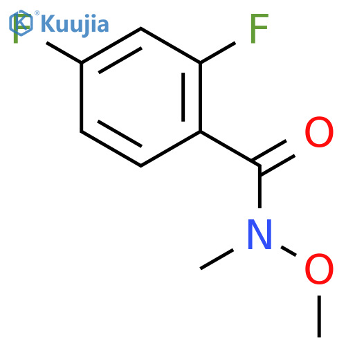 2,4-Difluoro-N-methoxy-N-methylbenzamide structure