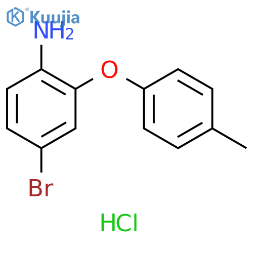 4-bromo-2-(4-methylphenoxy)aniline hydrochloride structure
