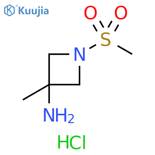 1-methanesulfonyl-3-methylazetidin-3-amine hydrochloride structure