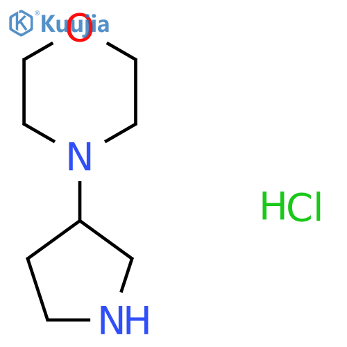 4-(Pyrrolidin-3-YL)morpholine hydrochloride structure