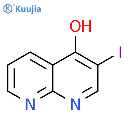3-iodo-1,8-naphthyridin-4-ol structure
