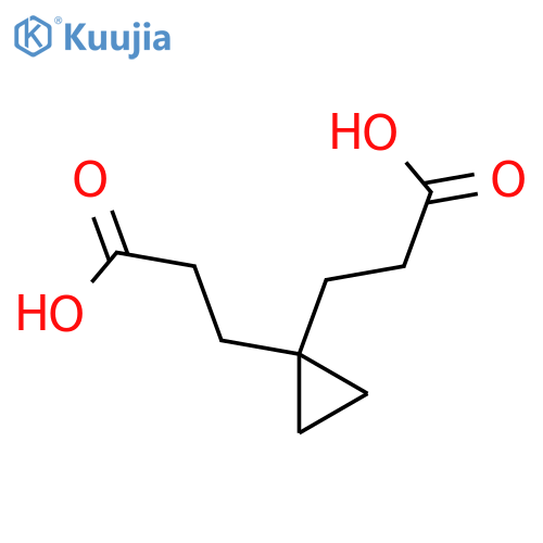 3-1-(2-carboxyethyl)cyclopropylpropanoic acid structure