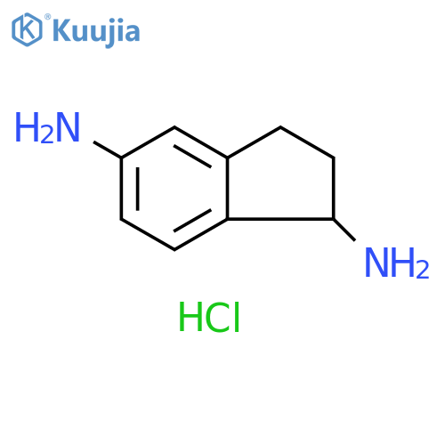 2,3-dihydro-1H-indene-1,5-diamine dihydrochloride structure