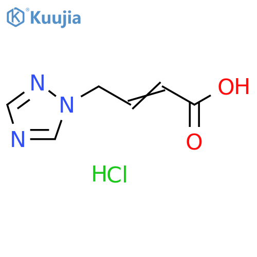 (2E)-4-(1H-1,2,4-triazol-1-yl)but-2-enoic acid hydrochloride structure