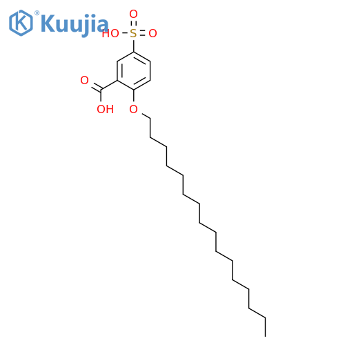 2-Hexadecoxy-5-sulfobenzoic acid structure