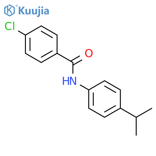 Benzamide, 4-chloro-N-[4-(1-methylethyl)phenyl]- structure