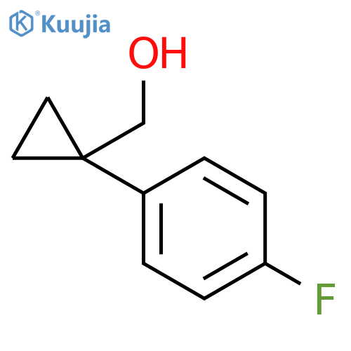 1-(4-fluorophenyl)cyclopropylmethanol structure