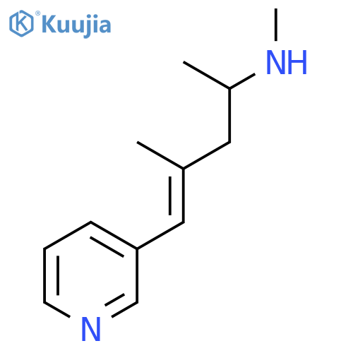 4-Penten-2-amine, N,4-dimethyl-5-(3-pyridinyl)-, (4E)- structure