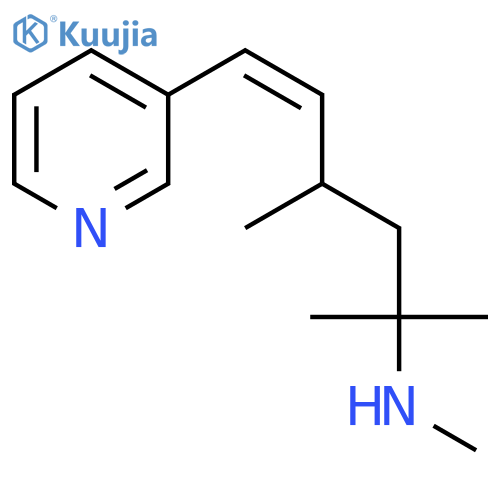 5-HEXEN-2-AMINE, N,2,4-TRIMETHYL-6-(3-PYRIDINYL)-, (Z)- structure