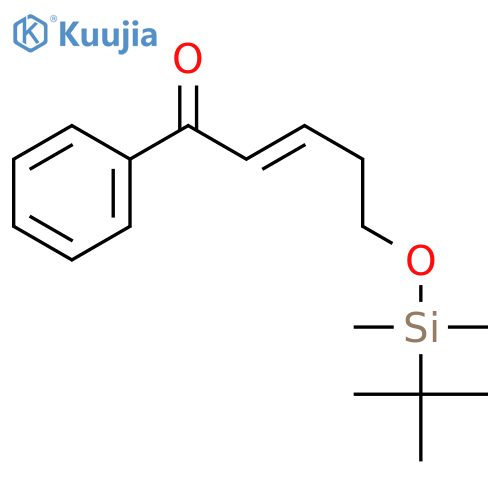 2-Penten-1-one, 5-[[(1,1-dimethylethyl)dimethylsilyl]oxy]-1-phenyl-, (2E)- structure