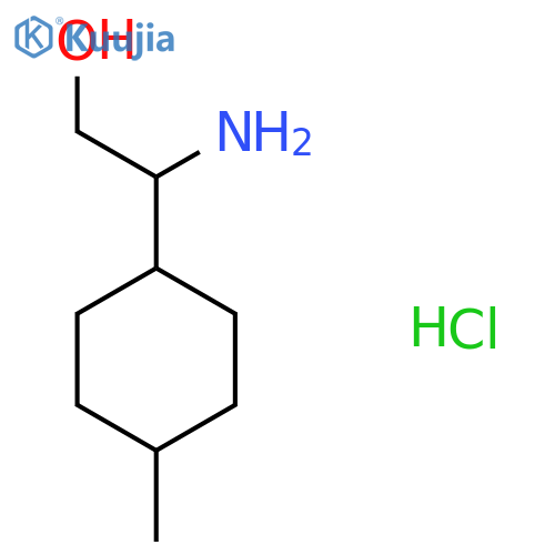 2-amino-2-(4-methylcyclohexyl)ethan-1-ol hydrochloride, Mixture of diastereomers structure