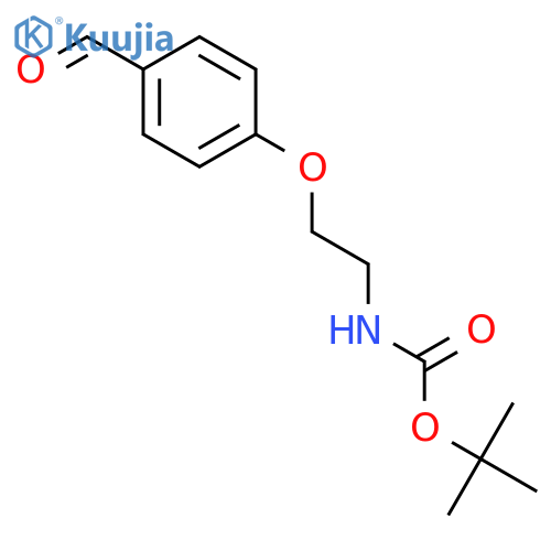 tert-butyl N-2-(4-formylphenoxy)ethylcarbamate structure