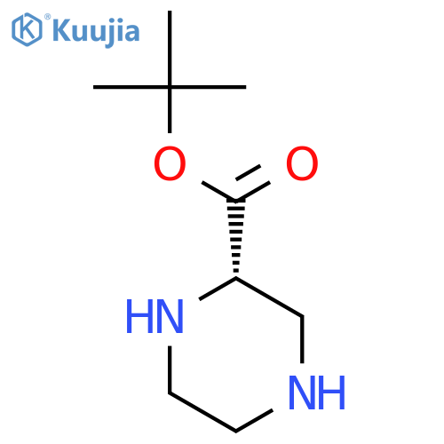 2-Piperazinecarboxylicacid,1,1-dimethylethylester,(S)-(9CI) structure