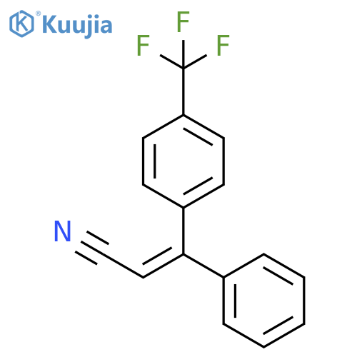 2-Propenenitrile, 3-phenyl-3-[4-(trifluoromethyl)phenyl]-, (Z)- structure